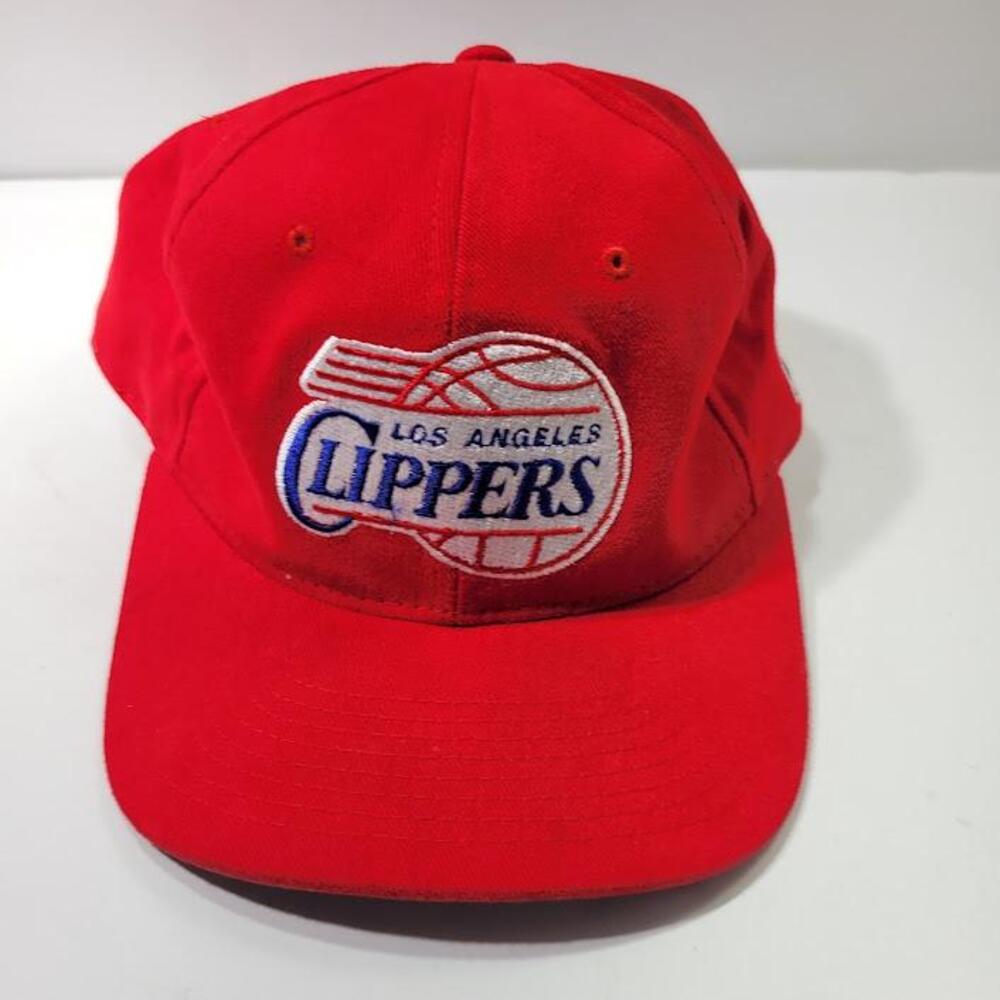 Los Angeles Clippers Hat Cap Strap Back One Size Red NBA Basketball Lee Sport